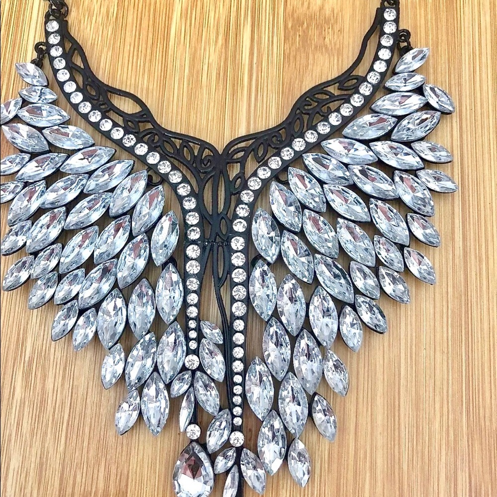 Crystal Choker Statement Necklace - Picture 5 of 7